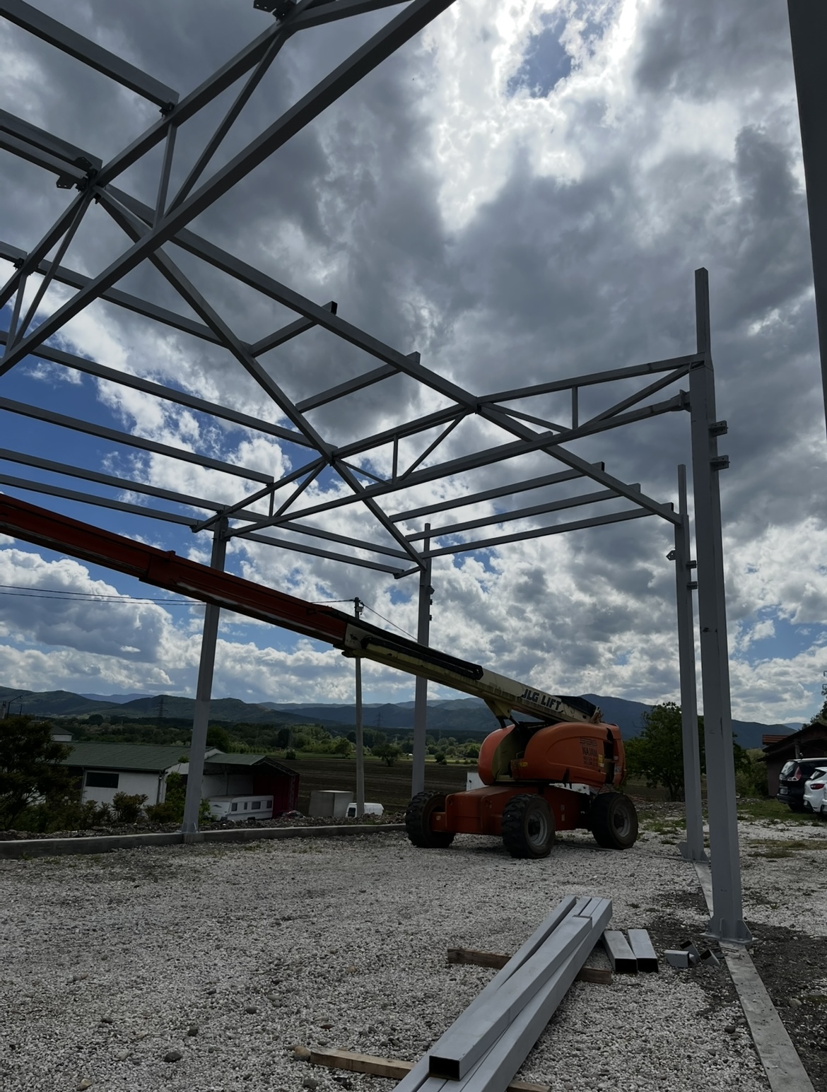 Construction Site with Lift